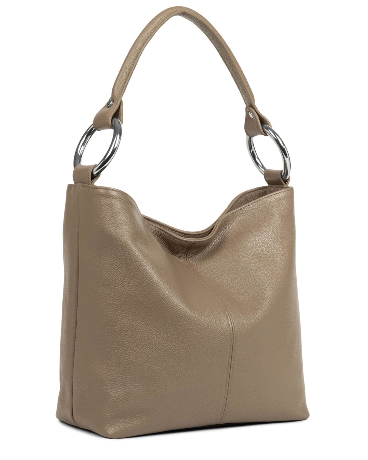 M Handle First Bucket Bag • SEQUOIA •