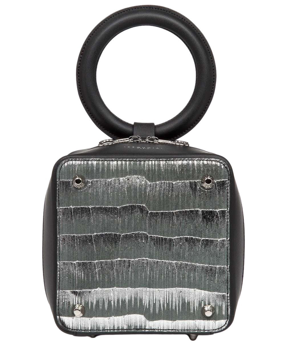 cube dot #couleur_argent-noir
